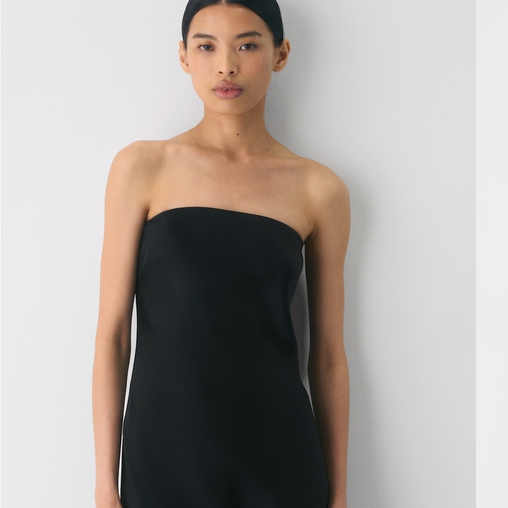 Aritzia TEN strapless satin midi dress NEW - Picture 4 of 9